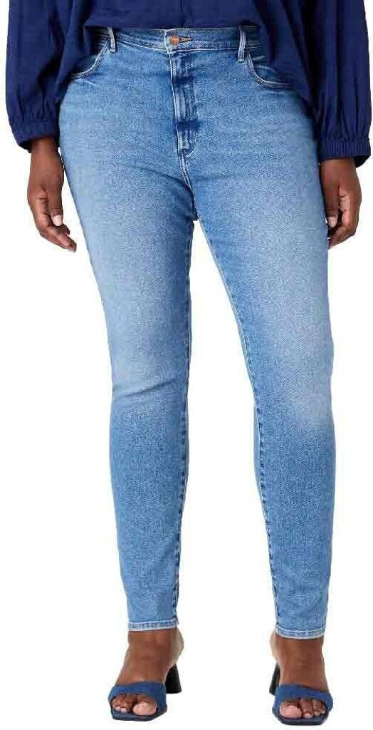 Wrangler Damen High Skinny Jeans – Figurbetont & Bequem Aus USA-Baumwolle | Mit Hoher Taille & Schmalem Bein Für Modernen Style