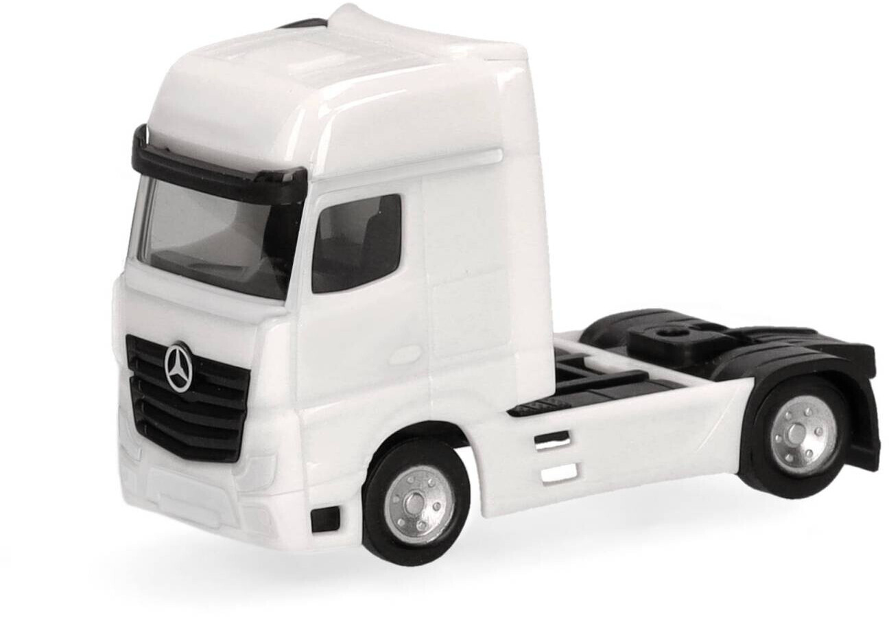 HO 1:87 Herpa # 312196 Mercedes Actros w/ Low-Loader Trailer & Farm Wagon Load - Truck Stop Hobbies 1-87