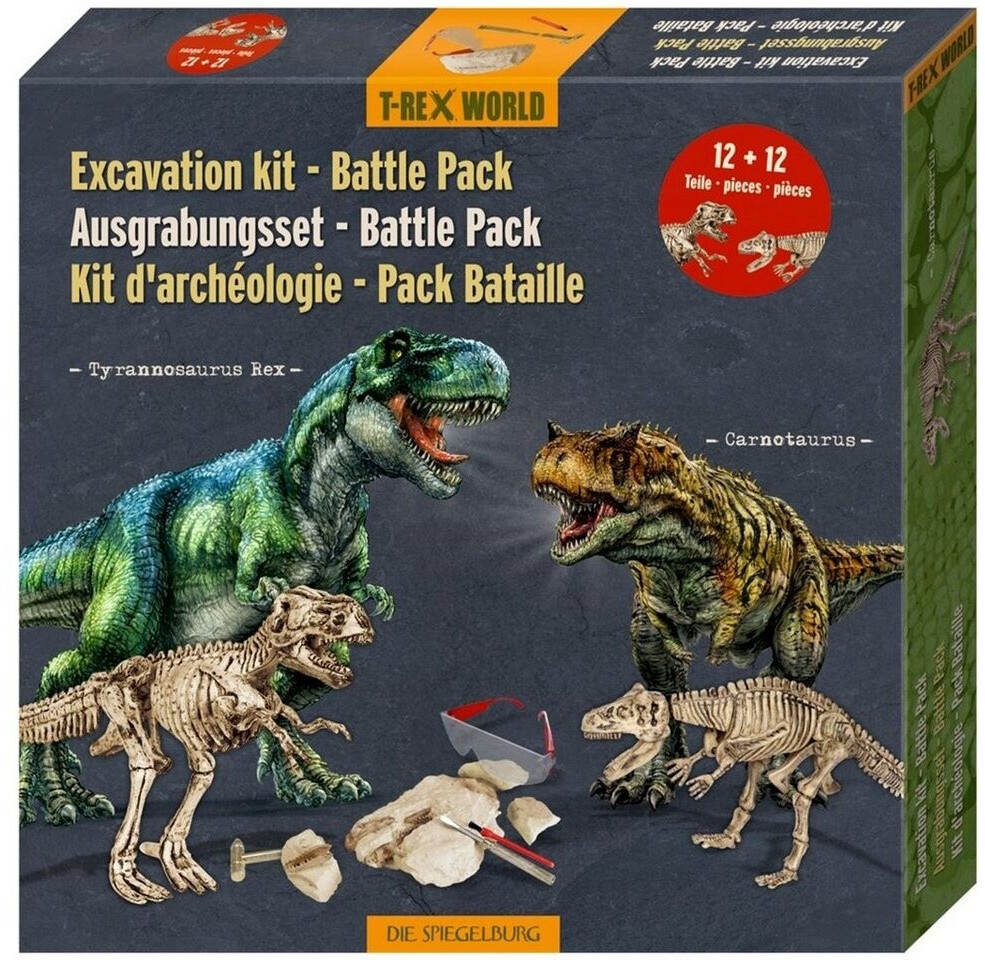 Die Spiegelburg Stifte-Etui „T-Rex World“ – Grau, Mit Dino-Applikation