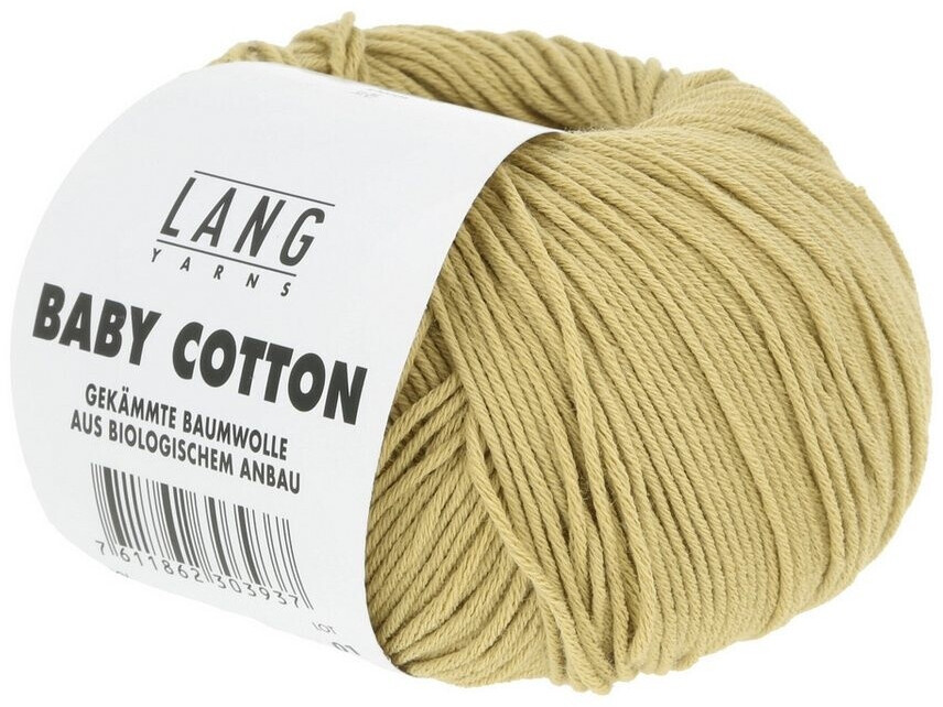 Lang Yarns Baby Cotton 096 Beige – 100% Bio-Baumwolle, 180 M/50 G, Nadelstärke 2.5-3