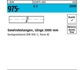 Tecuro Gewindestange M16 X 1000mm - Verzinkter Stahl Nach DIN 976