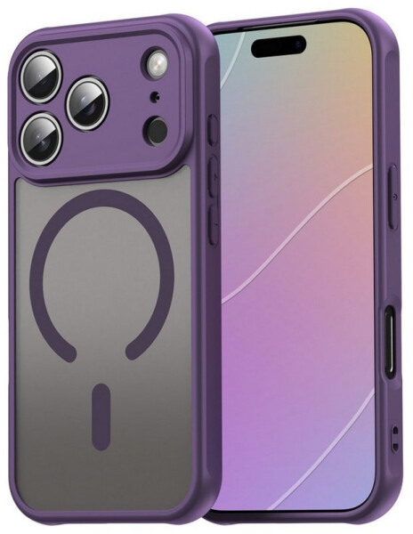 Betterfon Matte Case Magnetisches für iPhone 17 Pro Schutzhülle Kratzfest Passgenau in Lila