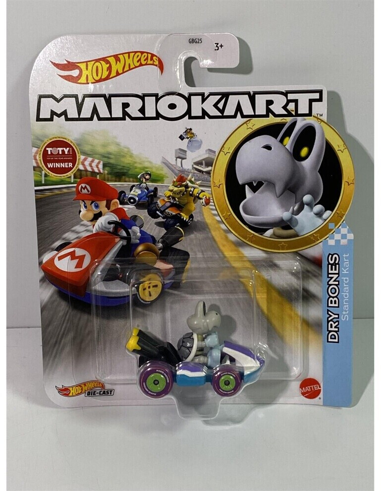 Figurine Mario Kart DS Mini Kart - Dry Bones Skelerex, Kyodo Yujin Gashapon 2005