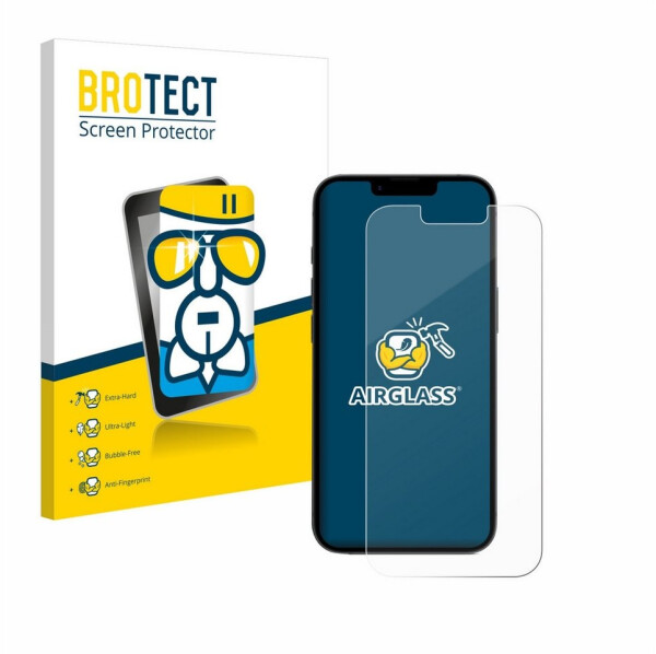 BROTECT Displayschutzglas Folie für Apple iPhone 16e, Schutzfolie Glas Panzer Display Schutz klar