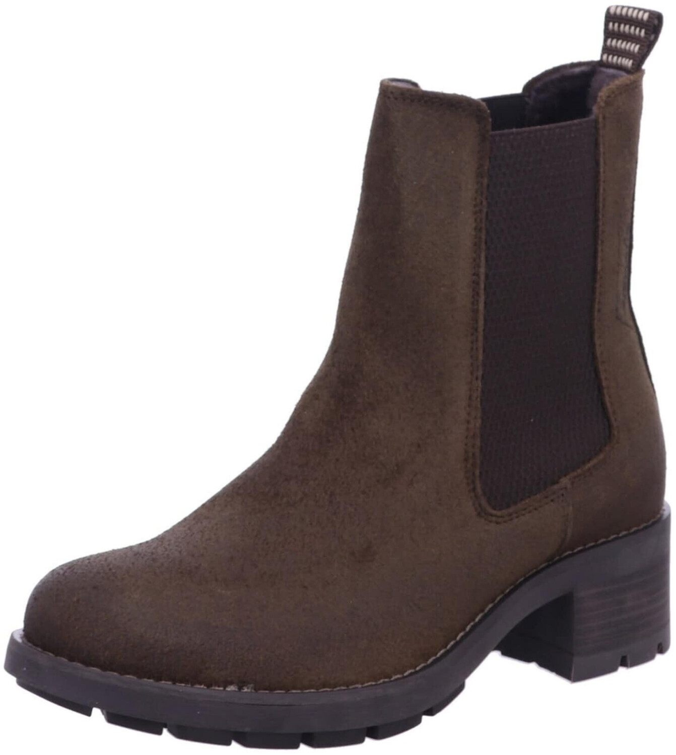 Tamaris Femme Bottine Chelsea 1-25490-43 - Cuir Souple, Talon Plat Confort, Bout Rond, Technologie Touch-It, Idéale Quotidien Et Bureau