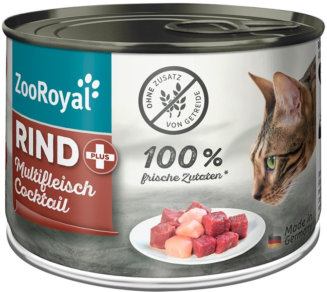 ZooRoyal Rind + Multifleischcocktail Katze 12x200g ab 11,49 ...