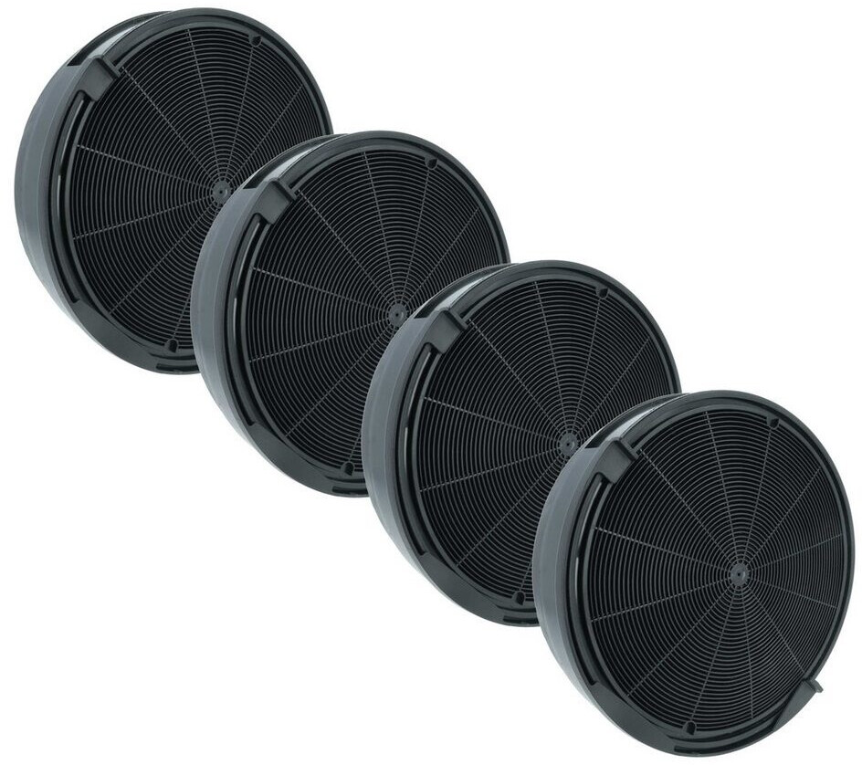 Filtros De Carbón Activado Vhbw (4 Unidades) - Compatible Con Campana Respekta CH 99040-60 S, 17,5 Cm