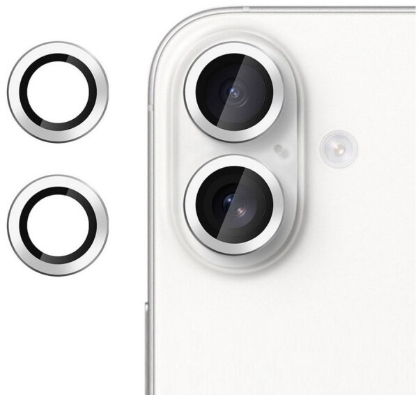 Wigento 9H Kamera Schutzglas für Apple iPhone 17 Ultra Dünn Anti-Fingerprint Silber
