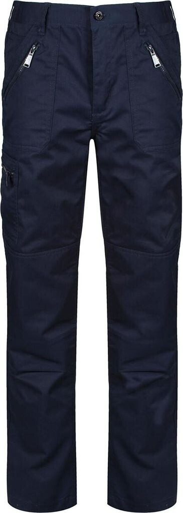 Regatta Action Trousers - Pantaloni Da Lavoro Uomo Multi-Tasca, Idrorepellenti, Gamba Regolare, Navy (Blu) Taglia 44