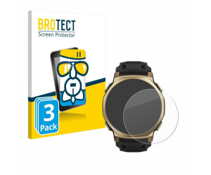 Brotect Pellicola In Vetro Ibrido 9H Per Huami Amazfit T-Rex – Confezione Da 3 Pezzi, Antigraffio, Anti-impronta, Made In Germany
