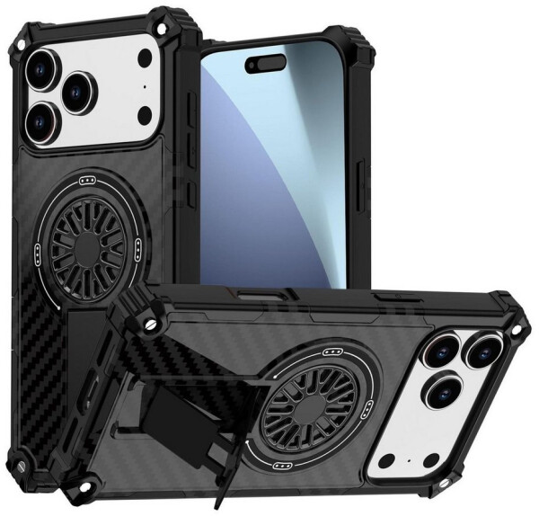 Wigento Hülle iPhone 17 Pro Max Camouflage MagSafe Kickstand