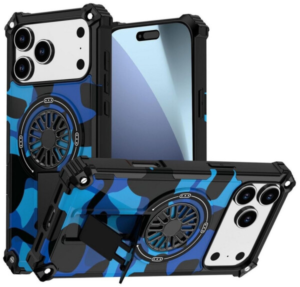 Wigento Hülle iPhone 17 Pro Max Camouflage MagSafe Kickstand 2