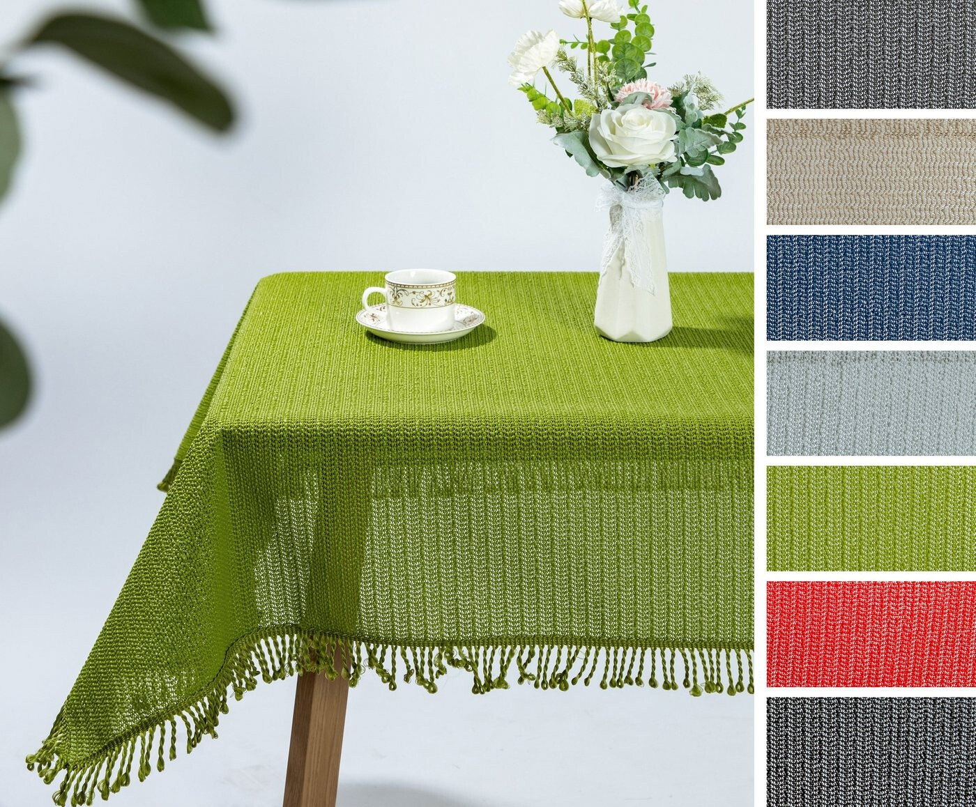 Beautex Moa Weichschaum Tischdecke mit Fransen Garten, Balkon, Terrasse (1-tlg), Hellgrün, Oval 160x220 cm ab 27,99 € (Oktober 2026)