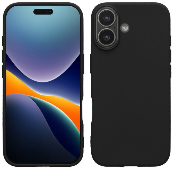 kwmobile Hülle iPhone 17 TPU Silikon stoßabsorbierend Schwarz matt