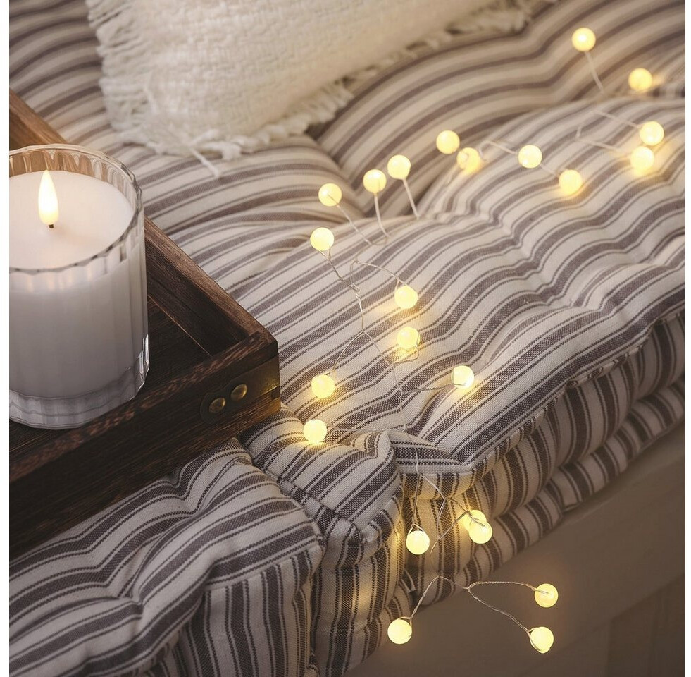 Lights4fun Kugel Cluster Lichterkette 80 LED Warmweiß Batterie Timer Innen (LL25001) ab 14,99 € (Oktober 2026)