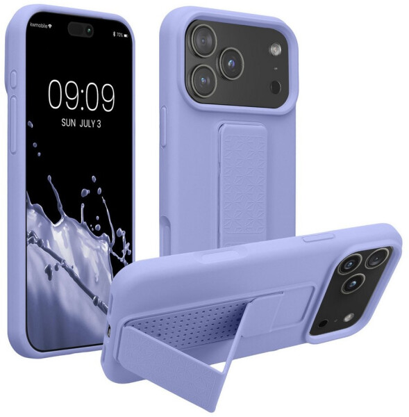 kwmobile Smartphone Hülle Apple iPhone 17 Pro Max Fingerhalter Standfunktion Silikon