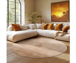 Simpex Kurzflor Teppich rund, beige, 160cm, waschbar (SIJOY1601601400BEIGE) ab 32,90 € (Oktober 2026)