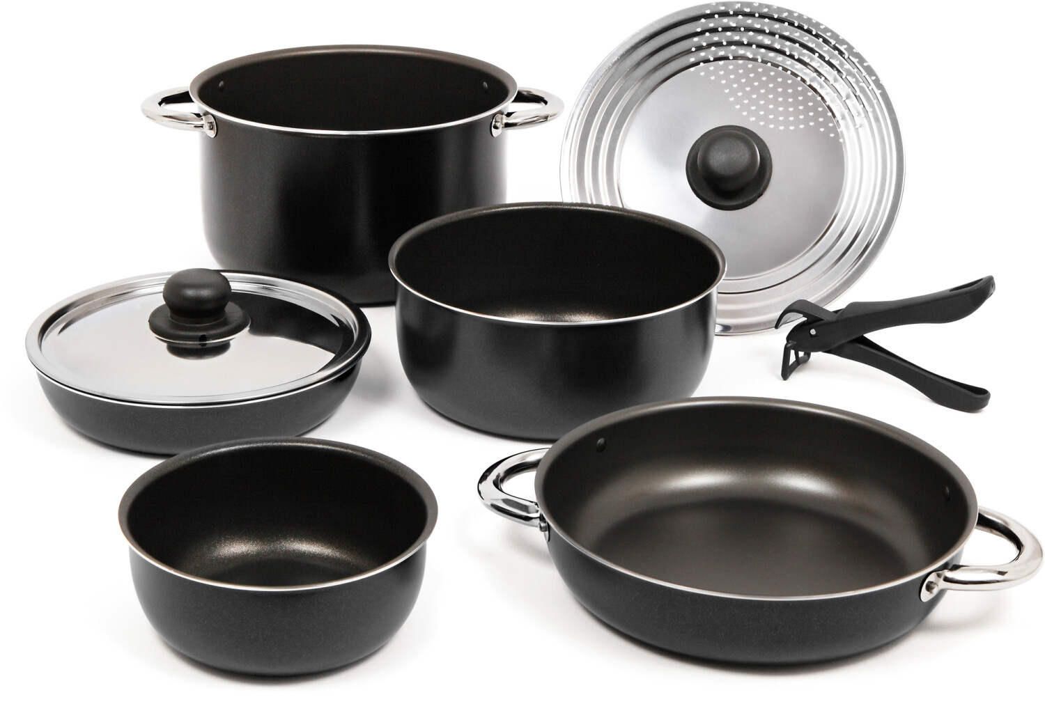 Berger Alu Topf-Set Antihaftbeschichtung stapelbar, 9-teilig, schwarz ab 49,99 € (Oktober 2026)