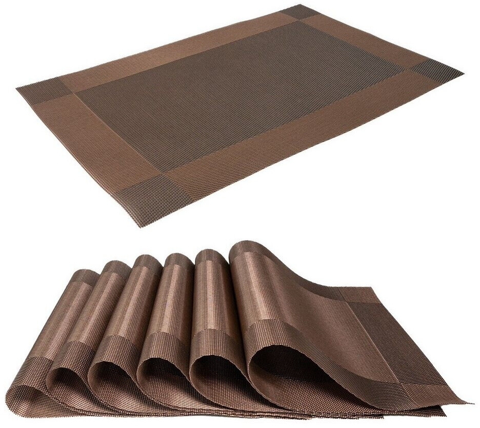 Intirilife Platzset PVC braun, 45x30cm, 6er-Set (IL-100868) ab 17.99 ...