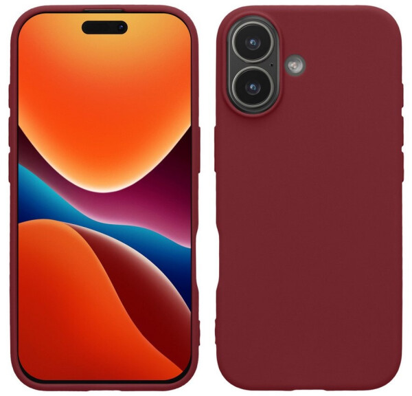 kwmobile Hülle iPhone 17 TPU Silikon Stoßabsorbierend Flexibel Bordeaux Violett