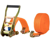 Sandax 2er-Set Spanngurte mit Ratsche, Haken & Reflektorstreifen