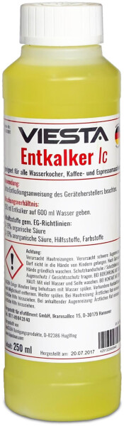 Viesta Flüssig-Entkalker Kaffeevollautomaten 250ml Spezial Reinigung Kaffeemaschine (EntIc)