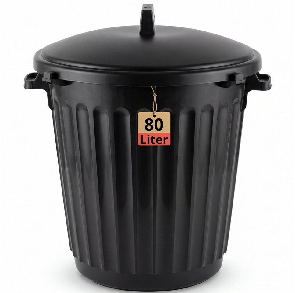 BigDean Mülltonne 80L mit verschließbarem Deckel, Ø 55cm ab 29,00 € (Oktober 2026)