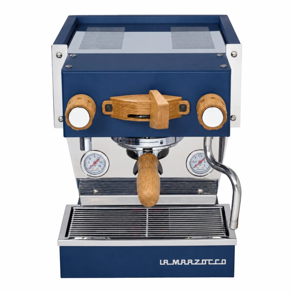 La Marzocco Linea Micra blau Eichenholz