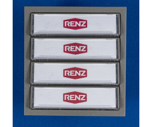 Renz Tastenmodul 4-Klingeltasten weiss oder grau Klingelmodul 97-9-85272