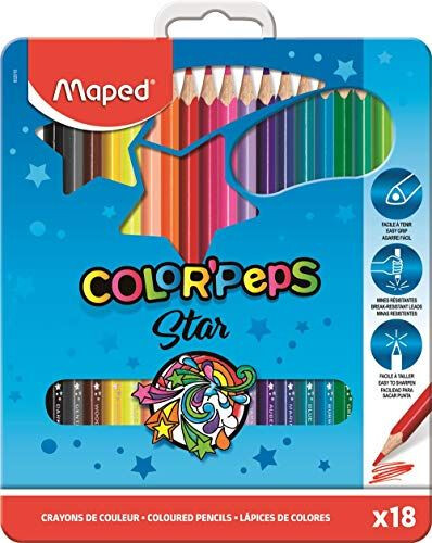 Maped Color'Peps - 15 Crayons de couleur Pas Cher