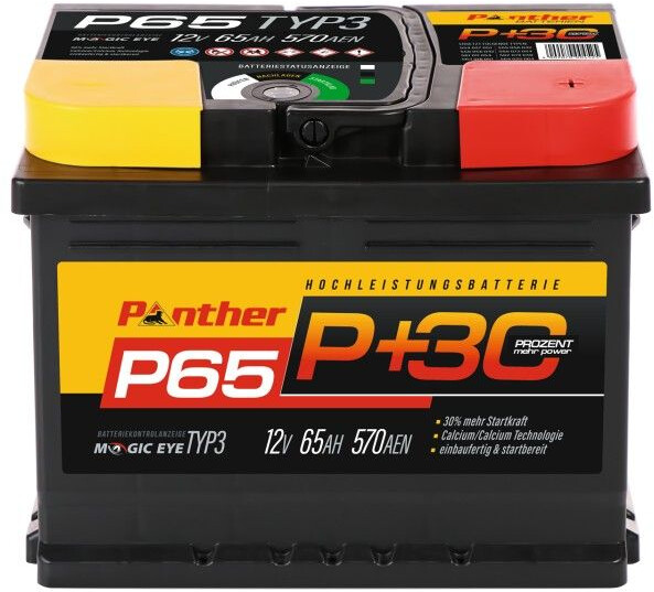 Autobatterie Panther P+65 ersetzt C14, D24