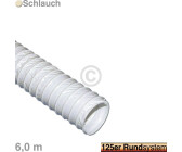 2 Schellen PVC weiß Abluftschlauch für Dunstabzugshaube ø125mm 1,5m lang inkl 