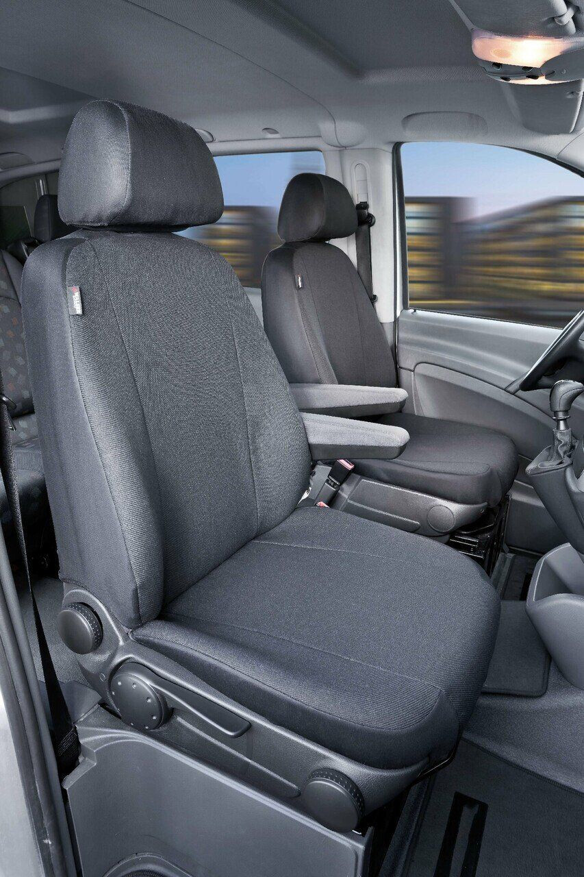 Passform Sitzbezug aus Stoff kompatibel mit VW T6, Einzelsitz