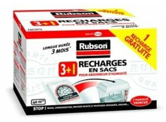 Absorbeur d'humidité + 1 recharge tabs pour 20m² RUBSON