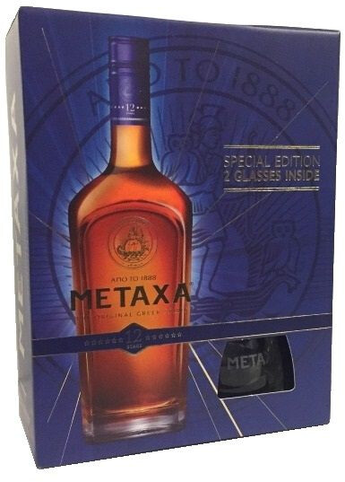 0,7l ab Metaxa € mit 2 Gläsern 28,75 Preisvergleich | Sterne bei 12