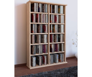 VCM Ronul Sonoma Eiche ab € 87,63 | Preisvergleich bei idealo.at VCM CD DVD Möbel Ronul Schrank Regal ohne Glastür in 7