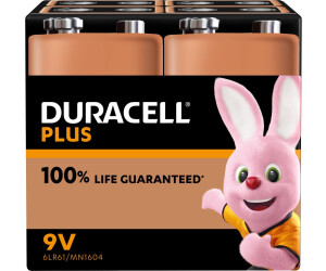 Duracell 10x Duracell Plus 9V Block  100% LANGLEBIGER* MN1604 E-Block 6LR22 Batterie 