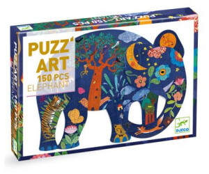Chamäleon,Djeco,ab 6 Jahre,kreativ,neu,große Tierform Puzzle Puzz'Art,150Teile 