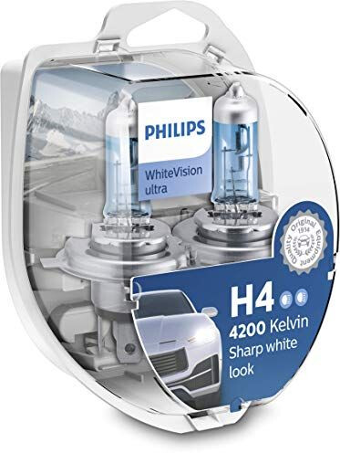 Philips WhiteVision ultra H4 (2 x 12V 55W + 2 x W5W) au meilleur