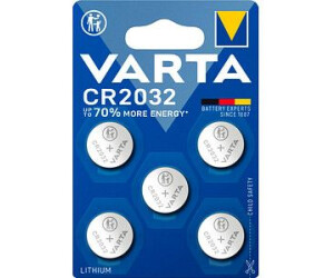 5x Batterien CR2032 Lithium Varta 3V Knopfzelle CR 2032 