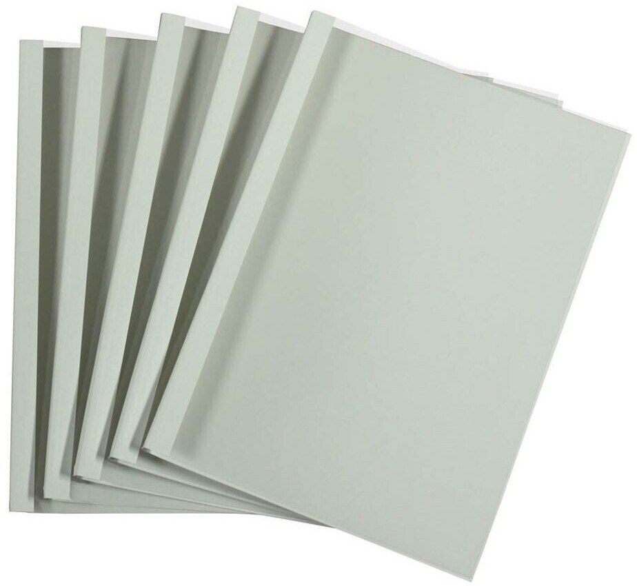 LMG Thermobindemappen Lederoptik - 50 Stück, 3mm Rücken, Dunkelblau