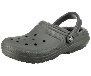 grey fuzz lined crocs