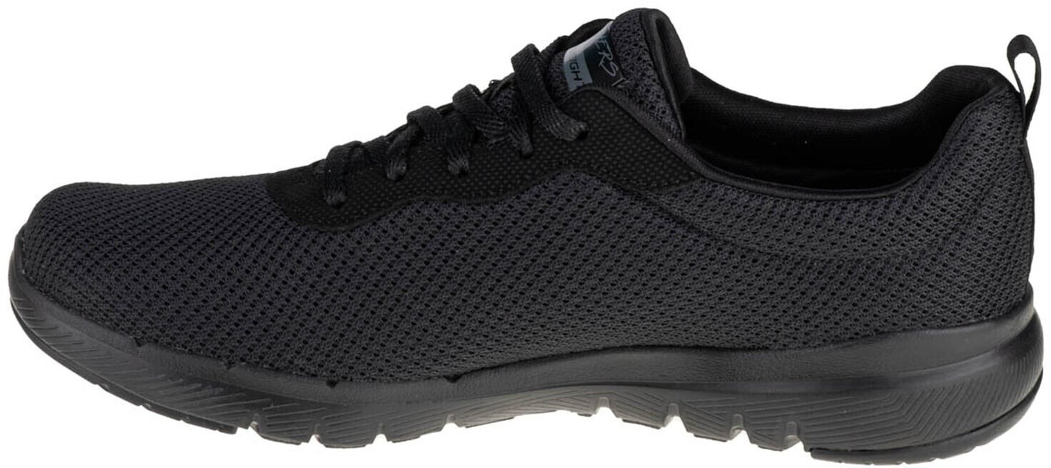 Skechers FLEX APPEAL 3.0 FIRST INSIGHT Ladies Mesh Trainers Black | Shuperb