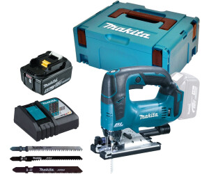 DJV181RT1J 18 V//5,0 Ah, im Makpac inklusive 1 Akku und Ladeger/ät Makita Akku-Pendelhubstichs/äge,