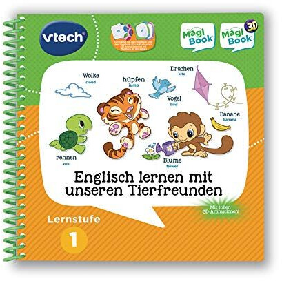 VTech 80-480004 Lernstufe 1 – Tierbabys MagiBook Learning Books