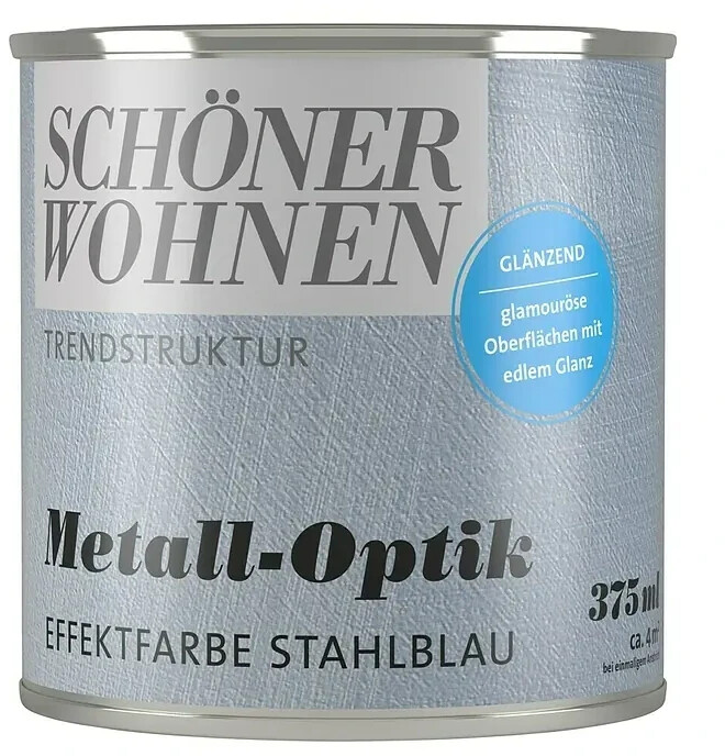 Schöner Wohnen Metall-Optik Effektfarbe 0,375 l Stahlblau ab 11,75