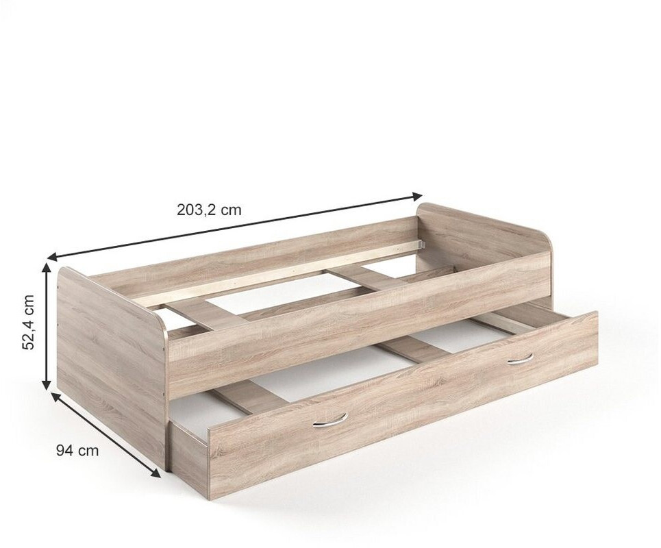 VitaliSpa Enzo 90x200 cm Sonoma (25364) ab 114,90 € | Preisvergleich