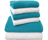 grigio argentato set di asciugamani di alta qualità in 100% cotone 50 x 100 cm Cotone 4 asciugamani 50 x 100 cm 70 x 140 cm Herzbach Home 2 teli doccia 70 x 140 cm 