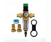 VANCOCO Druckminderer 1 Zoll DN25 – Wasserdruckregler Mit Manometer Und Edelstahlfilter, Messing, Entzinkungsbeständig, Horizontal/vertikal