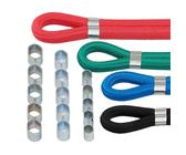 Produktbild von OTOTEC Seilklemmen – 4 Stück, 3/8 Zoll, Schwarzer Kunststoff, Für 7–8 Mm Seile Mit Schrauben
